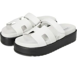 Steve Madden White Platform Sandals size 10